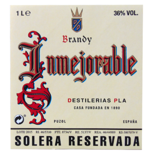 Brandy Inmejorable Label
